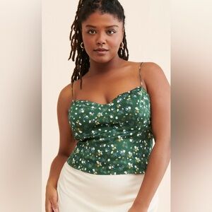 Kourt Genevieve Satin Corset Top